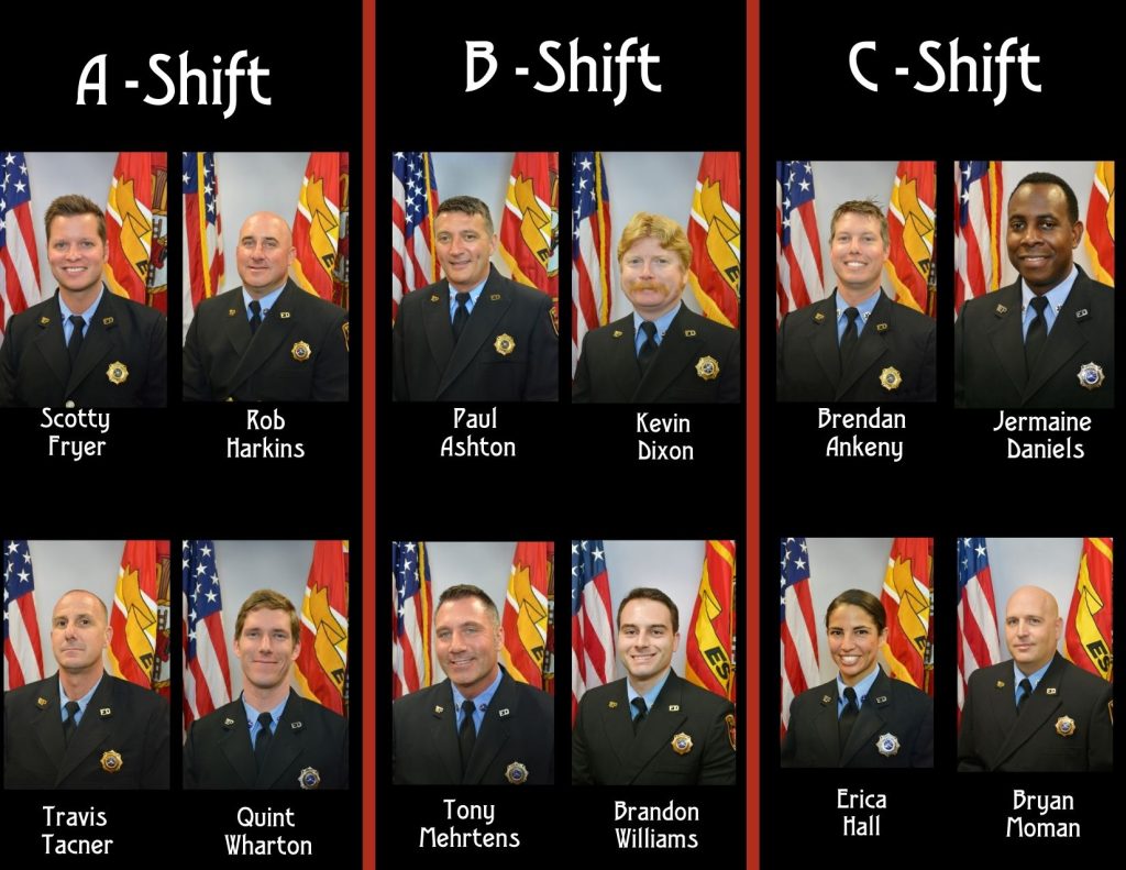 Group of Firefighter Engineers in Class A uniform picture.