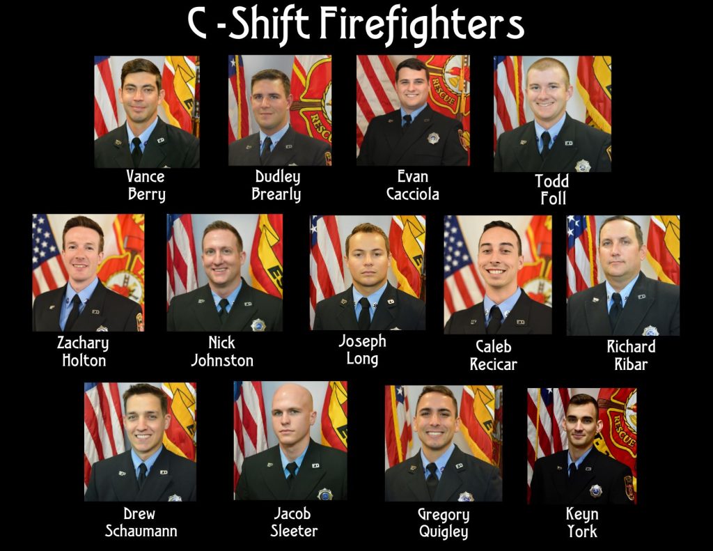Group of Firefighters in Class A uniform picture.