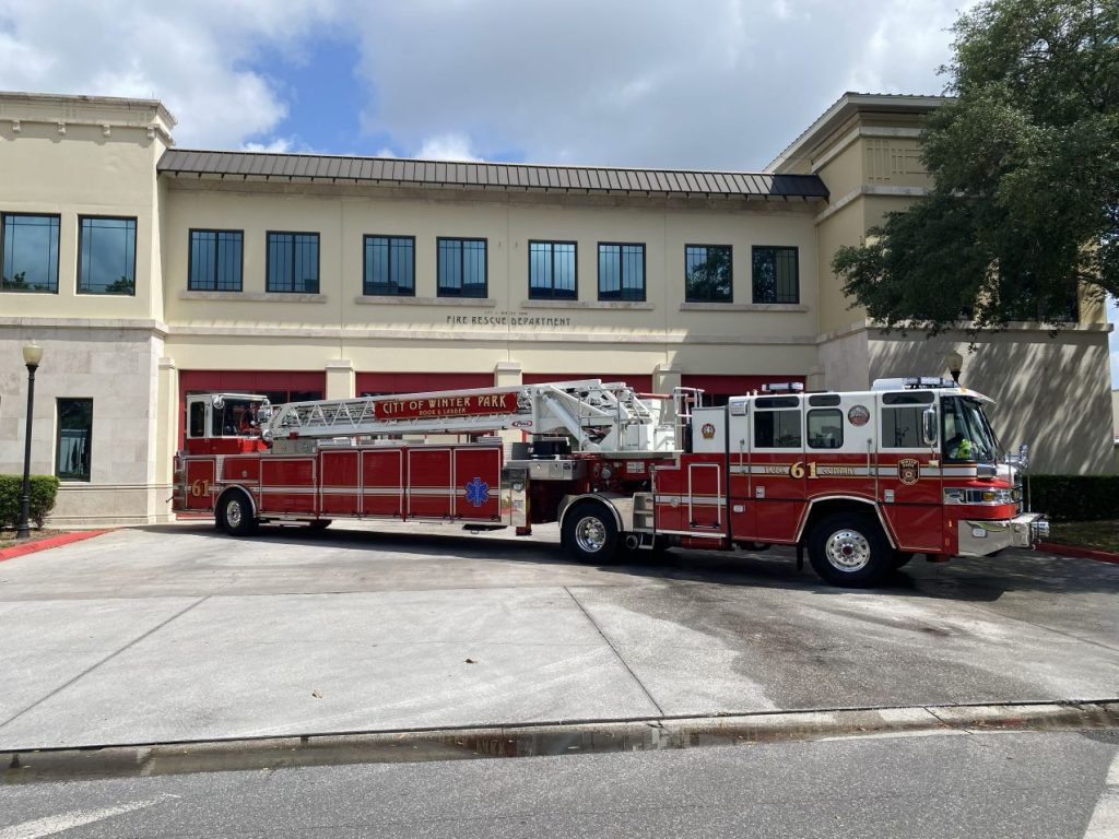 Picture of Truck 61, ALS emergency response TDA.